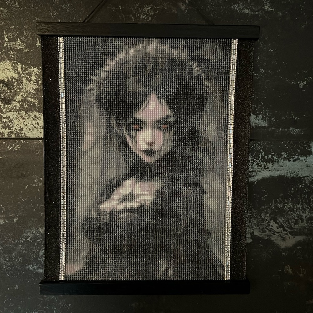Custom Framed Art-Diamond Painting-Gothic Woman
